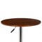 Armen Living Bentley Adjustable Pub Table in Walnut Wood and Chrome finish LCBEPUWA - alternate 2